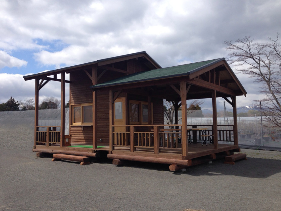 ハウス3坪+デッキ2坪・デッキ3.8坪（屋根付） S-971 / S-972 | 壁厚  