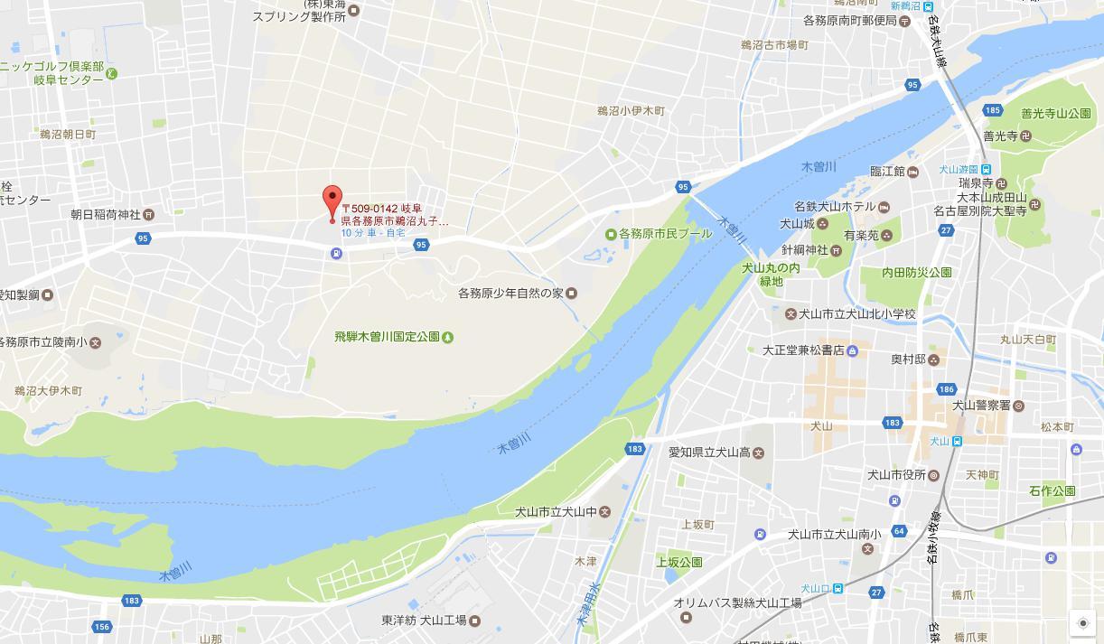 伊木山ログハウス地図